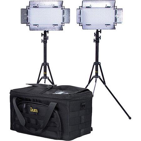 iKan Kit with 2 x IB508-v2 Bi-color LED Studio Light